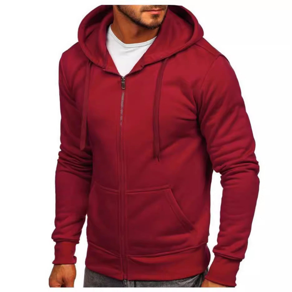 Men's Fashion Hoodie - Simple Basic Style Cardigan