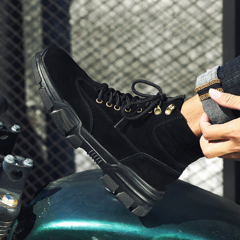 Men's Winter High-Top Martin Boots - Trendy Leather Shoes