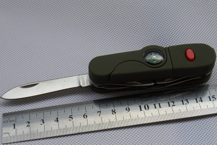 Outdoor Green Multi-Function Swiss Army Knife