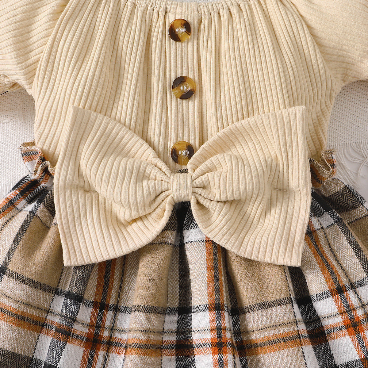 Amazon Bestselling Baby Girl Plaid Dress for Cross-Border