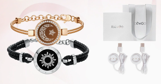 Pulsera Inteligente Totwoo con Flash y Vibración para Parejas