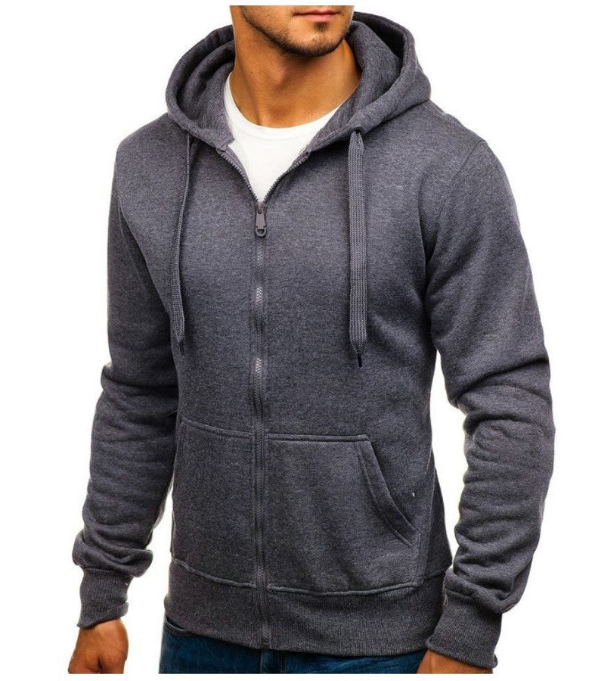 Men's Fashion Hoodie - Simple Basic Style Cardigan