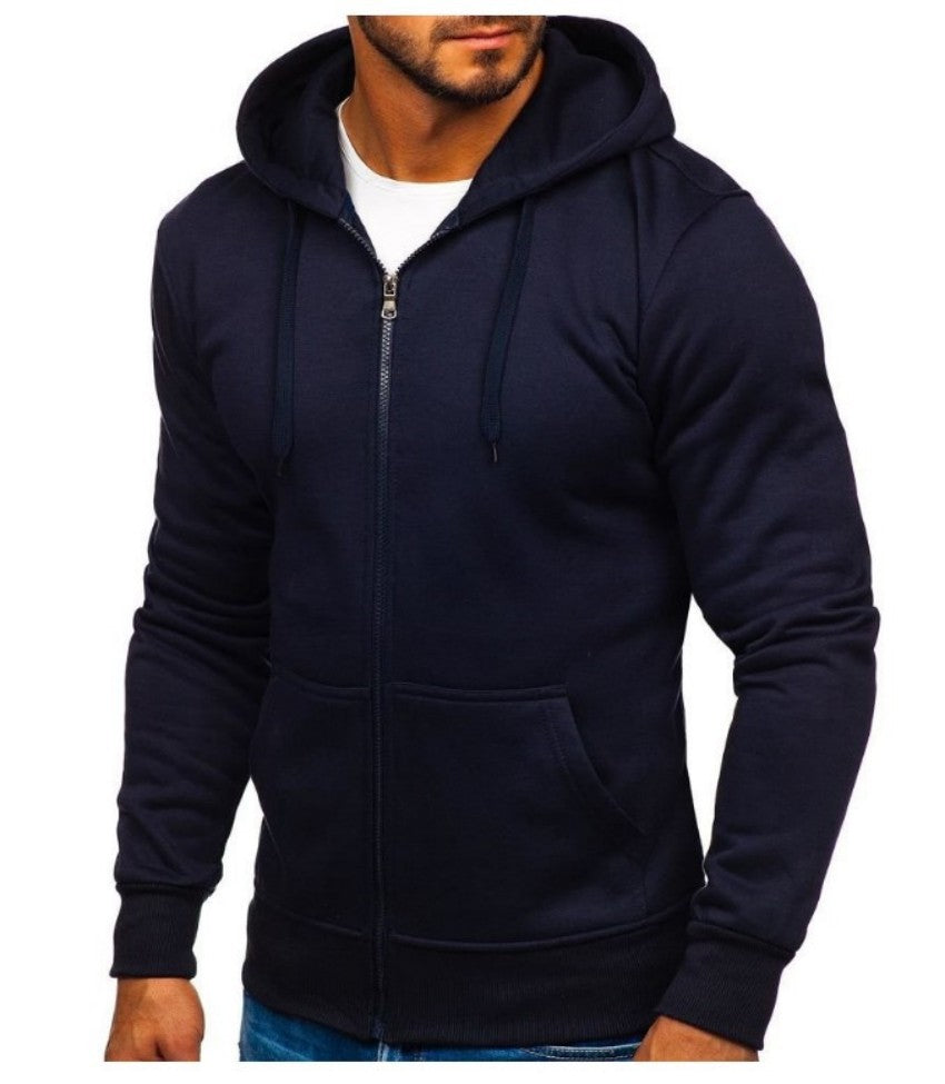Men's Fashion Hoodie - Simple Basic Style Cardigan