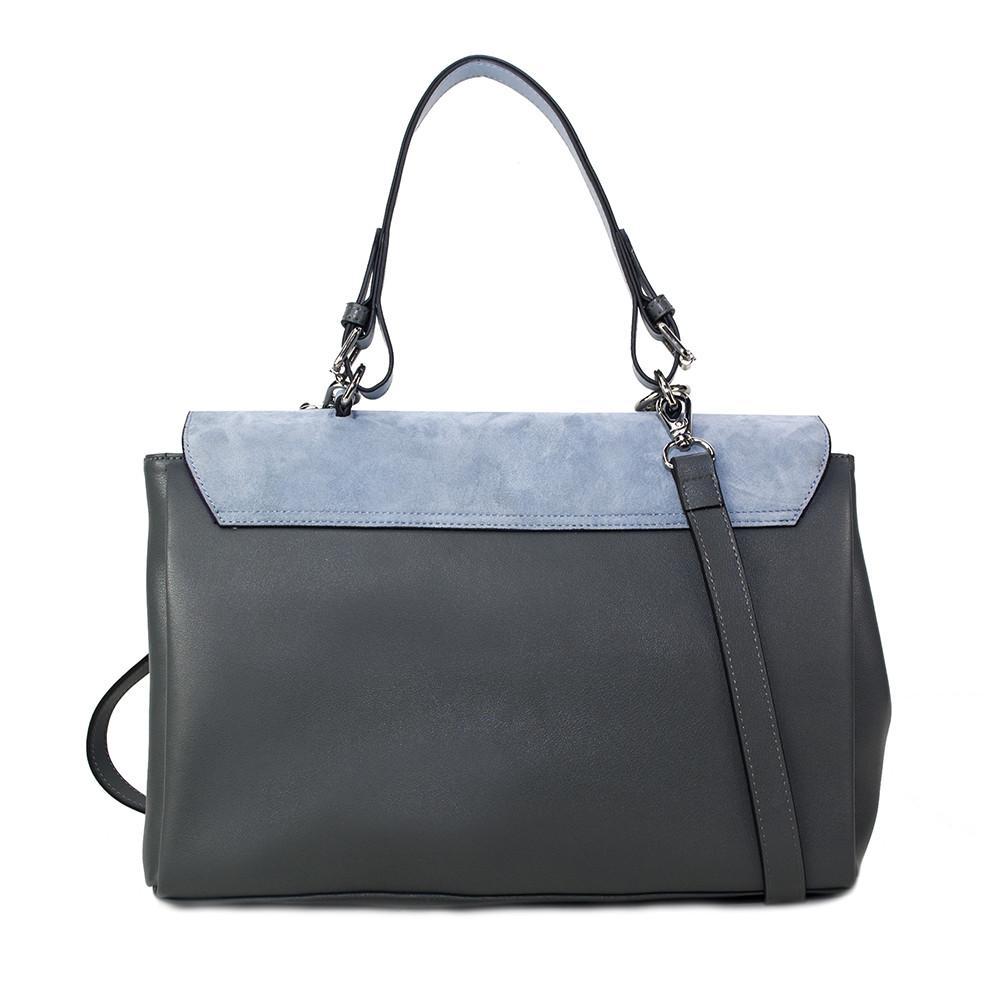 Bolso de piel Simonetta -Serenity / Charcoal