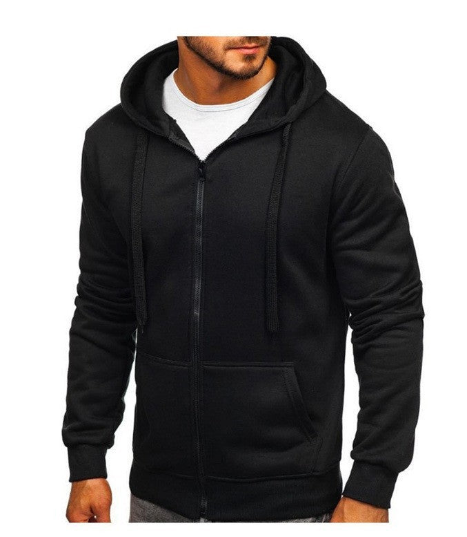 Men's Fashion Hoodie - Simple Basic Style Cardigan