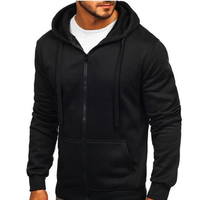 Men's Fashion Hoodie - Simple Basic Style Cardigan