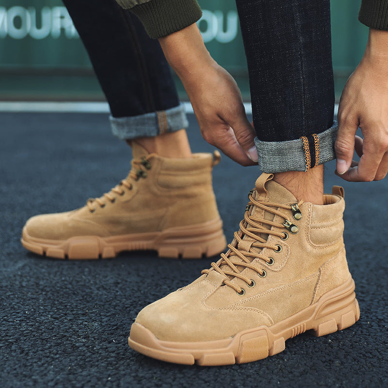 Men's Winter High-Top Martin Boots - Trendy Leather Shoes