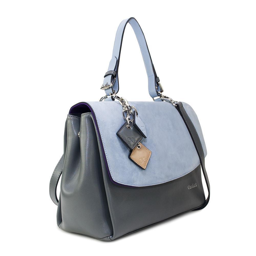 Bolso de piel Simonetta -Serenity / Charcoal