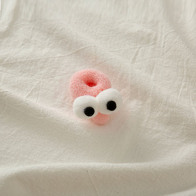 Cute Big Eyes Hair Scrunchie in Candy Colors