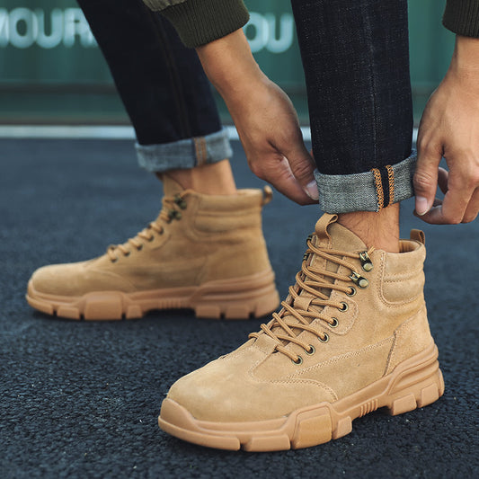 Men's Winter High-Top Martin Boots - Trendy Leather Shoes