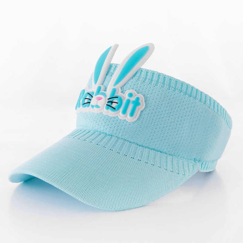 Children's Cartoon Rabbit Sun Hat for Ages 2-10