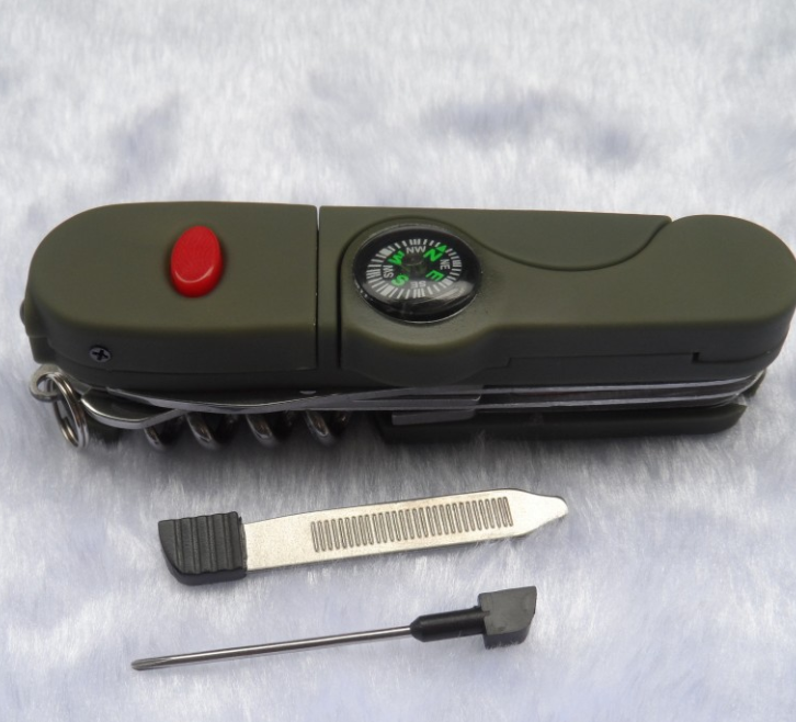 Outdoor Green Multi-Function Swiss Army Knife