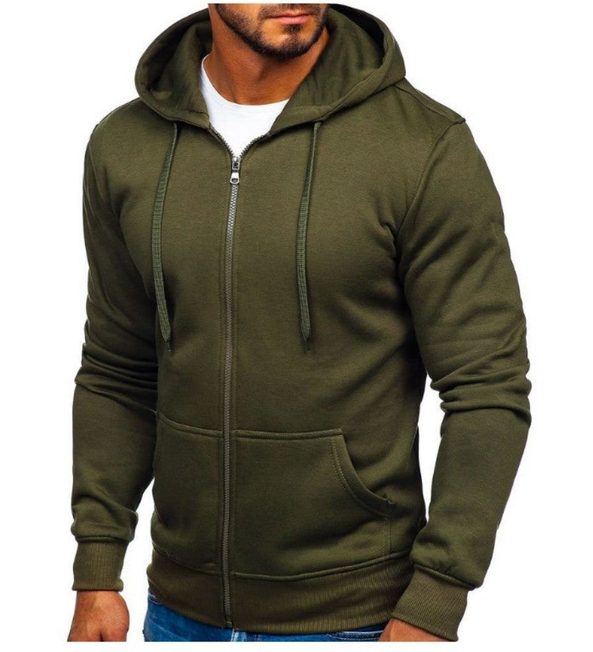 Men's Fashion Hoodie - Simple Basic Style Cardigan