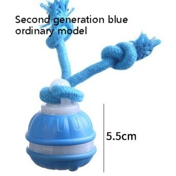 Juguete interactivo para mascotas con forma de bola rodante, recargable por USB