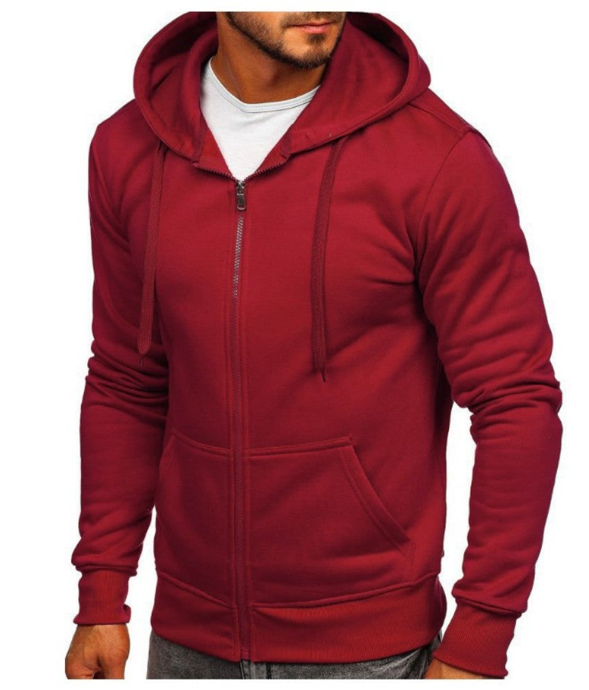 Men's Fashion Hoodie - Simple Basic Style Cardigan